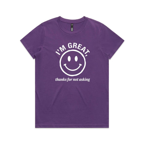 I'm great - Women's Maple Tee