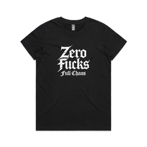 Zero fucks full chaos - Women's Maple Tee