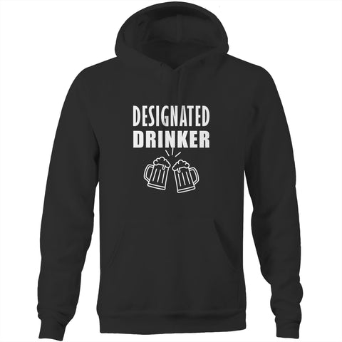 Designated drinker - Pocket Hoodie Sweatshirt