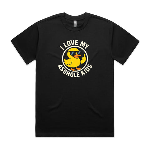 I love my asshole kids - AS Colour Heavy Tee
