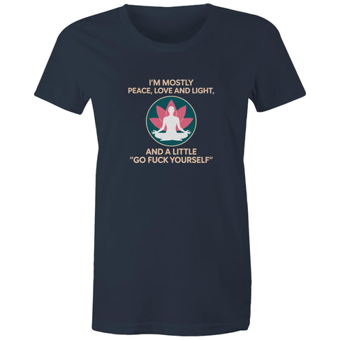 I'm mostly peace - Women's Maple Tee