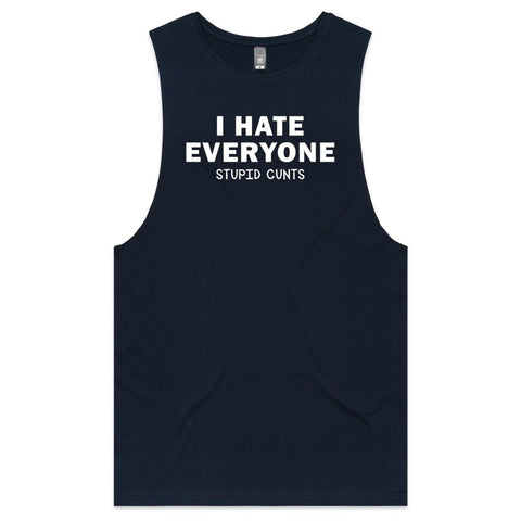 I hate eveyone - Mens Tank Top Tee