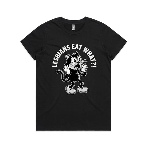 Lesbians eat what?! - Women's Maple Tee
