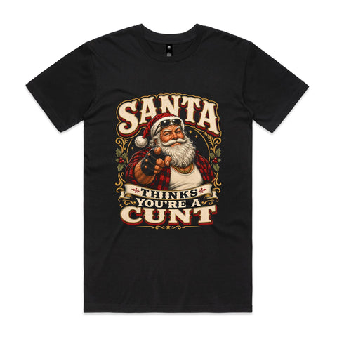 Santa thinks - Aussie edition - AS Colour Staple Tee