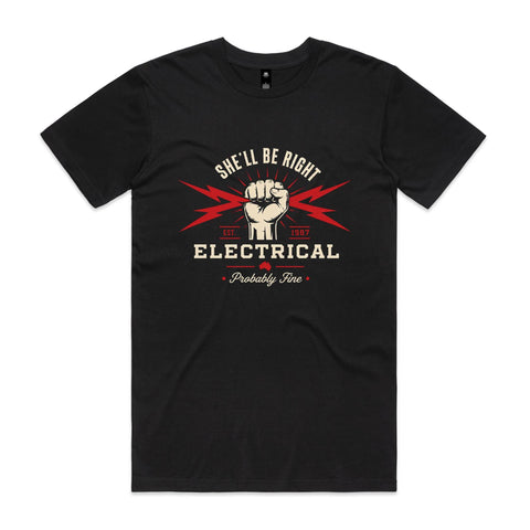 She'll Be Right Electrical - AS Colour Staple Tee