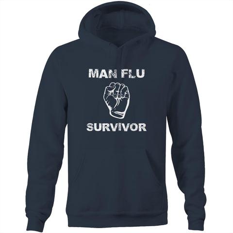 Man flu survivor - Pocket Hoodie Sweatshirt