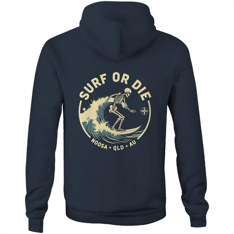 Surf or die - Pocket Hoodie Sweatshirt