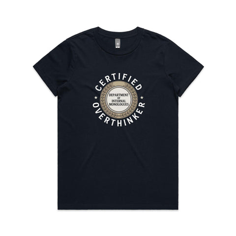 Certified Overthinker - Women's Maple Tee