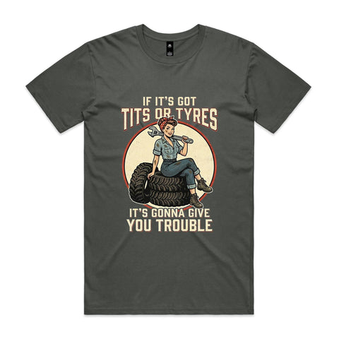 Tits or tyres - AS Colour Staple Tee