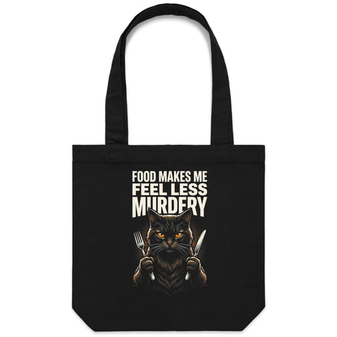 Food makes me - Carrie - Canvas Tote Bag