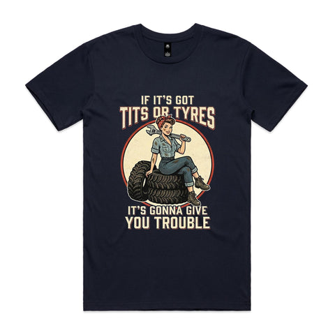 Tits or tyres - AS Colour Staple Tee
