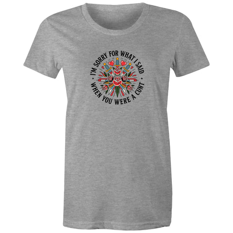 I'm sorry - Women's Maple Tee