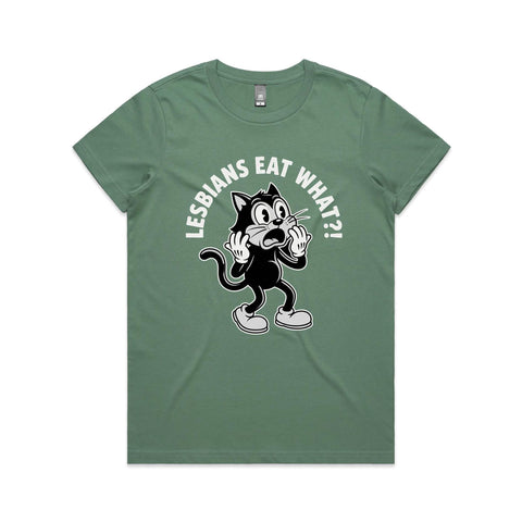 Lesbians eat what?! - Women's Maple Tee