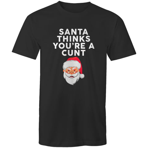 Santa thinks - Mens T-Shirt