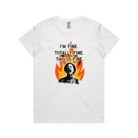 I'm fine - Women's Maple Tee