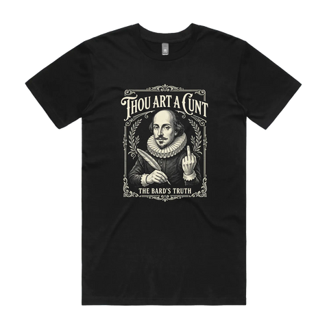 Black front flat lay