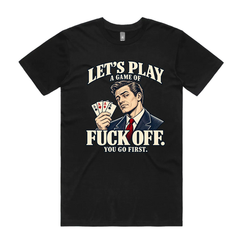 Black front flat lay