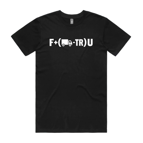 Black front flat lay