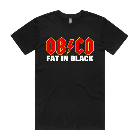 Black front flat lay