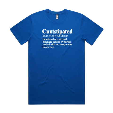 Cuntstipated Bright Royal front flat lay