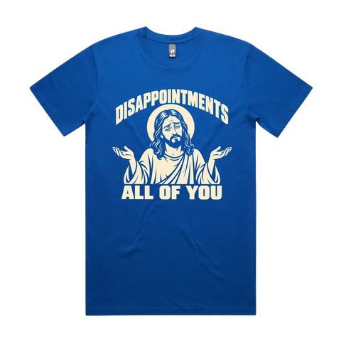 Disappointments Bright Royal front flat lay
