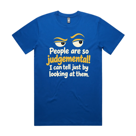 People Are So Judgemental Bright Royal front flat lay