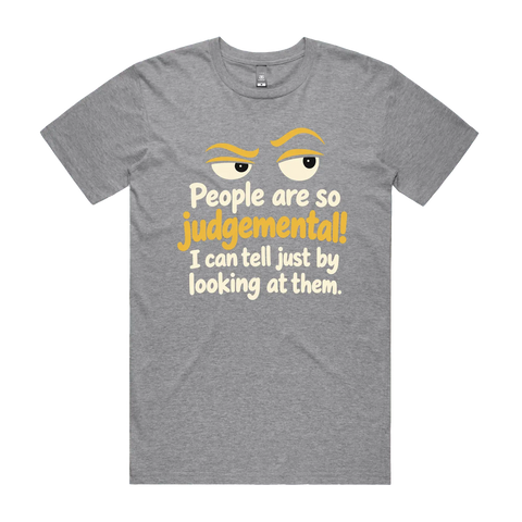 People Are So Judgemental Grey Marle front flat lay