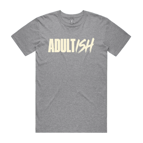 Adultish Grey Marle front flat lay
