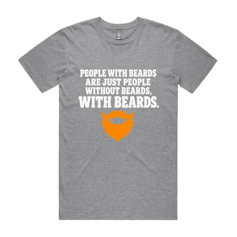 People with Beards Grey Marle front flat lay