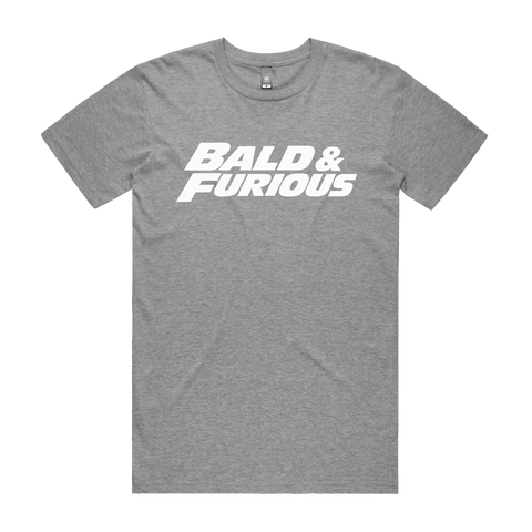 Bald & Furious Grey Marle front flat lay