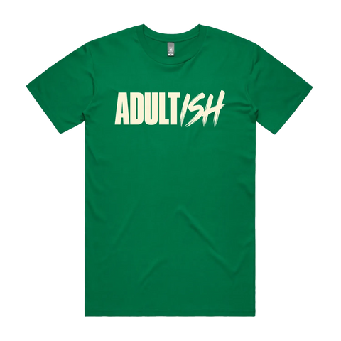 Adultish Kelly Green front flat lay