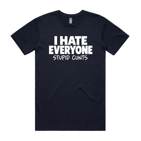I Hate Everyone Navy front flat lay