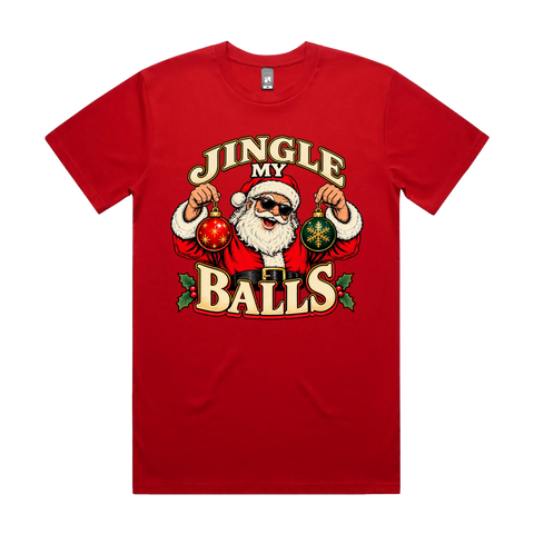 Jingle My Balls Red front flat lay