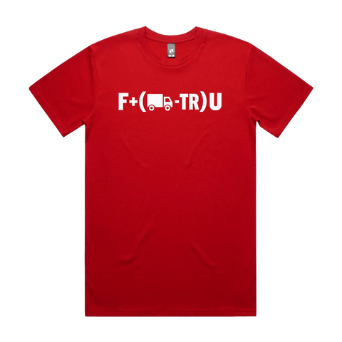Red front flat lay