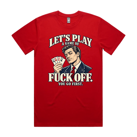 Red front flat lay