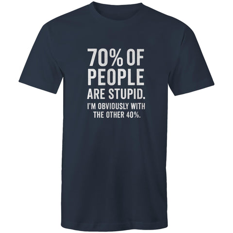 70% of people - Mens T-Shirt
