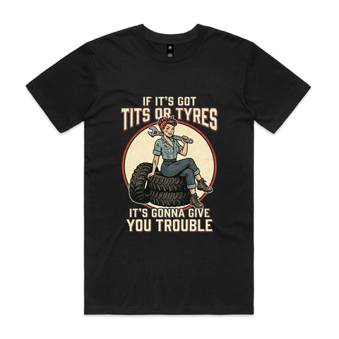 Tits or tyres - AS Colour Staple Tee