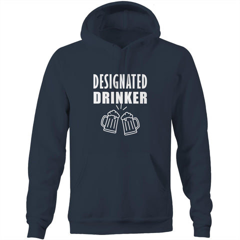 Designated drinker - Pocket Hoodie Sweatshirt