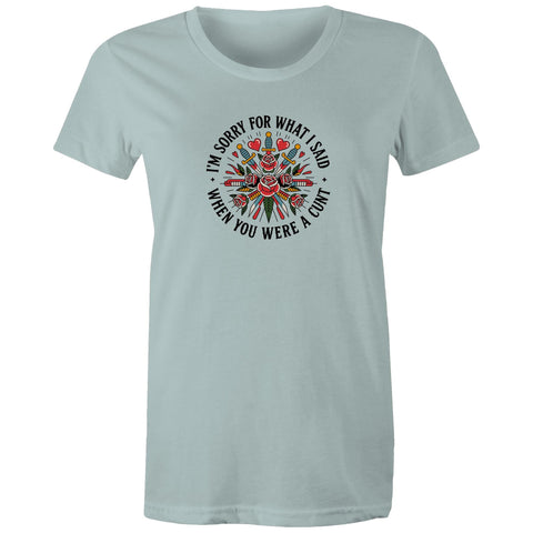 I'm sorry - Women's Maple Tee