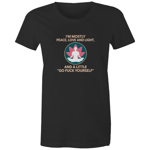 I'm mostly peace - Women's Maple Tee