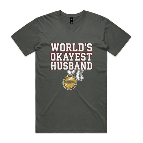 Worlds okayest husband - AS Colour Staple Tee