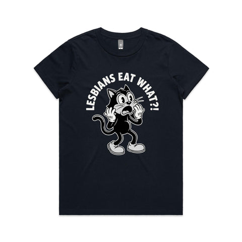 Lesbians eat what?! - Women's Maple Tee