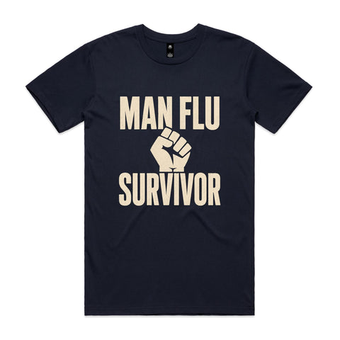 Man flu survivor - AS Colour Staple Tee