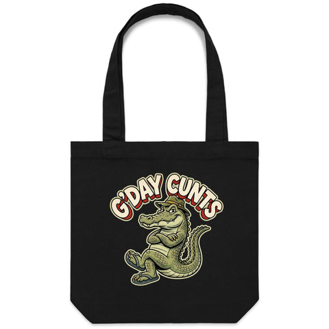 G'day cunts - Carrie - Canvas Tote Bag