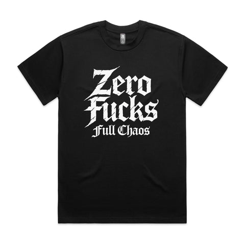 Zero fucks full chaos - AS Colour Heavy Tee