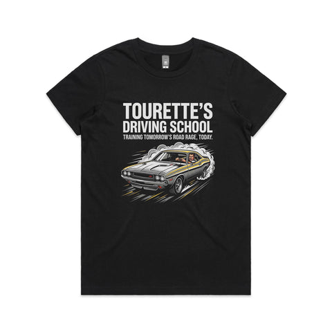 Tourette's driving school - Women's Maple Tee