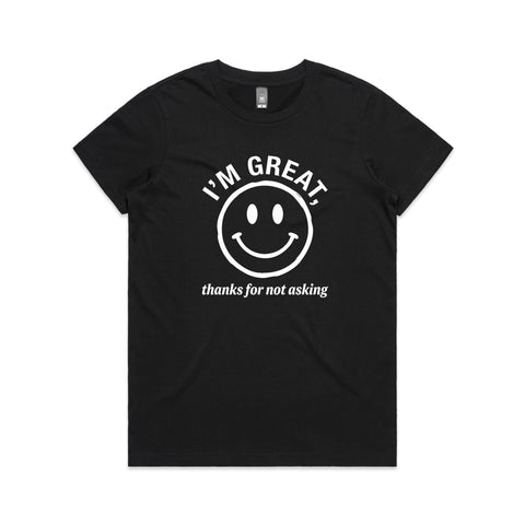 I'm great - Women's Maple Tee