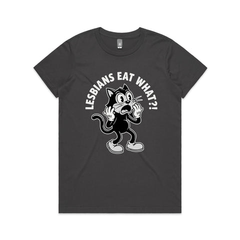 Lesbians eat what?! - Women's Maple Tee