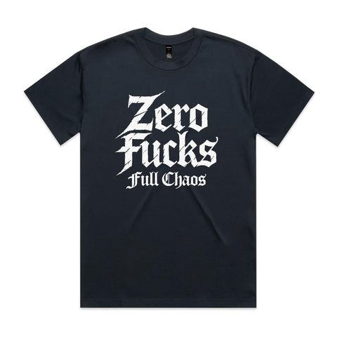 Zero fucks full chaos - AS Colour Heavy Tee