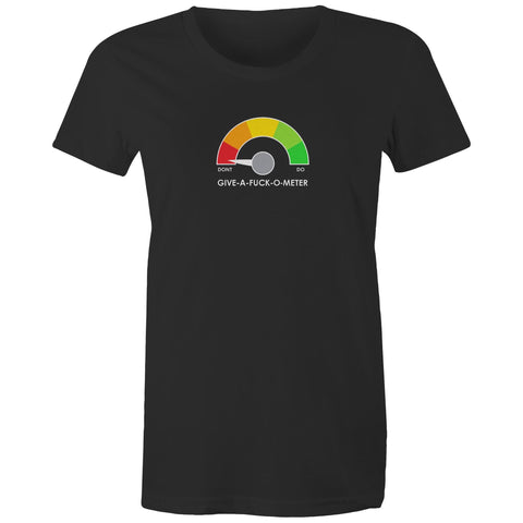 Give a fuck o meter - Women's Maple Tee